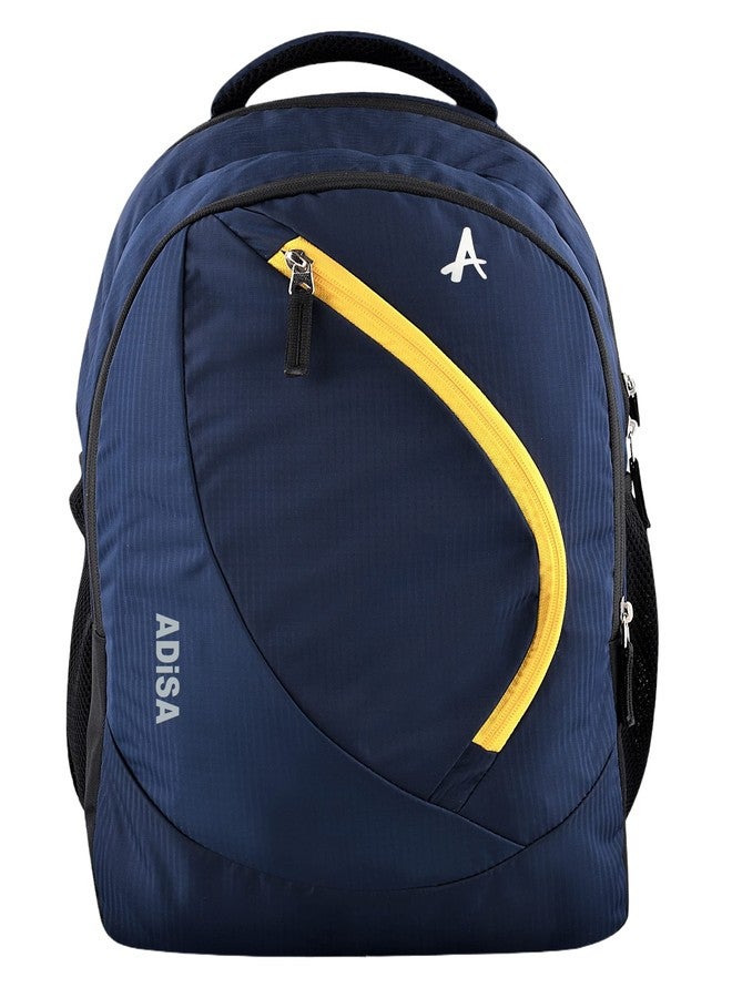 ADISA 31 Ltrs Casual Backpack School College Bag Pack (BP046-NAV_Navy Blue) - Image 1
